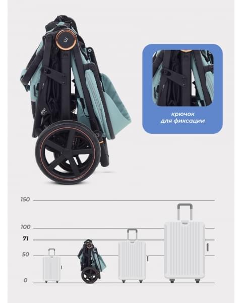 Коляска прогулочная Mowbaby Trail 2025 Green