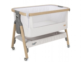 Колыбель Tutti Bambini CoZee c колёсами Oak and Silver