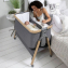 Колыбель Tutti Bambini CoZee c колёсами Oak and Silver