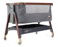 Колыбель приставная Tutti Bambini CoZee Luxe с колесами Walnut/Slate 6581