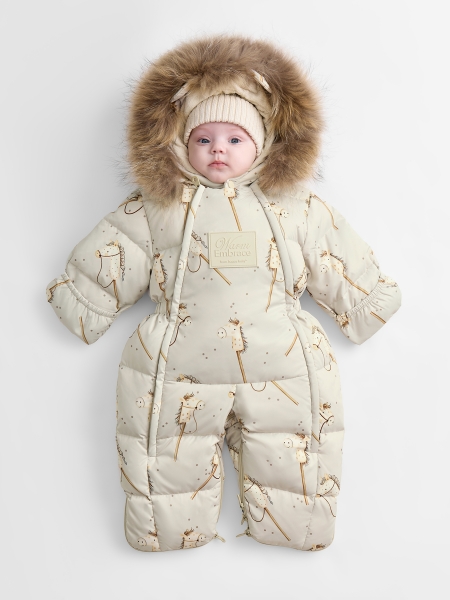 Комбинезон-трансформер детский от Happy Baby milky horse