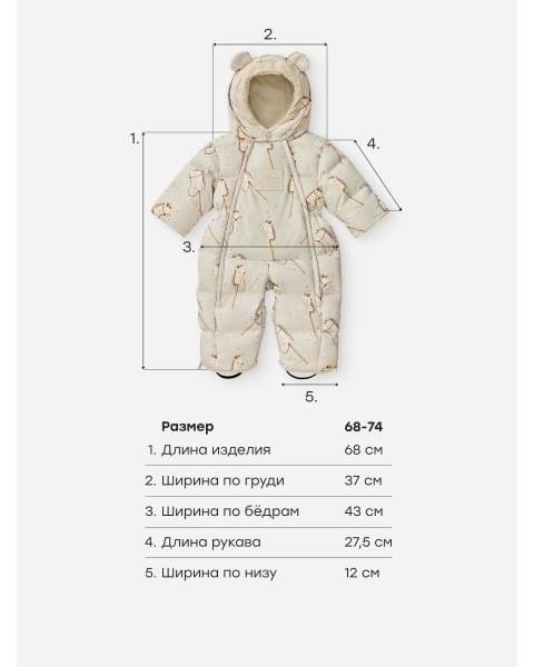 Комбинезон-трансформер детский от Happy Baby milky horse