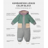 Комбинезон Leokid Color Block, Green Shade (Зеленый) купить в Москве на официальном сайте | Цена, каталог