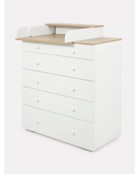 Комод пеленальный Rant Levi 80/5 с органайзером Cloud white