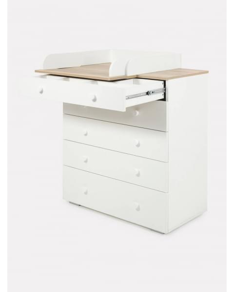 Комод пеленальный Rant Levi 80/5 с органайзером Cloud white