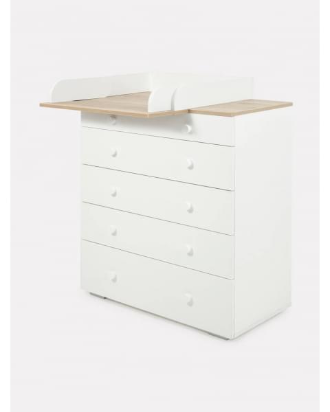 Комод пеленальный Rant Levi 80/5 с органайзером Cloud white