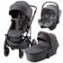 Коляска 3 в 1 Britax Roemer Smile 5Z, Midnight Grey + BABY-SAFE CORE Frost Grey