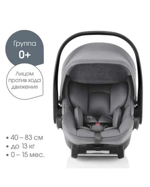 Коляска 3 в 1 Britax Roemer Smile 5Z, Midnight Grey + BABY-SAFE CORE Frost Grey