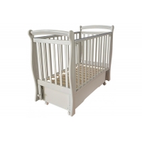 Кровать детская "Julia-1" (универсальный маятник+колеса, автостенка съемная, ящик) (лунная ночь)