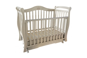 Кровать детская "Julia-11" (универсальный маятник+колеса, автостенка съемная, ящик) (кашемир)