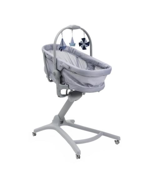 Кроватка-стульчик Chicco Baby Hug Pro, Earl Grey (Серый)