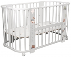 Кроватка-трансформер Indigo Baby Line 5 в 1 машинки