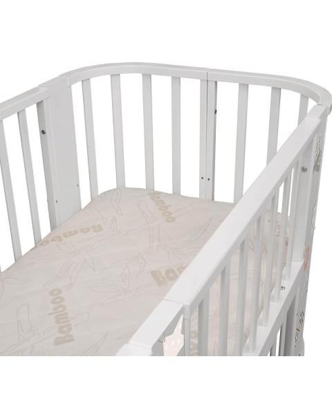 Кроватка-трансформер Indigo Baby Line 5 в 1 машинки
