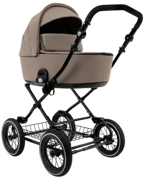 Детская коляска Roan Bass Next Classic 2.0 d12 3 в 1 с автокреслом Tutis Elo Lux EduSky Black BNC/80/2 Hazel/Black/руч.Black