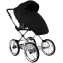Детская коляска Roan Bass Next Classic 2.0 d14 3 в 1 с автокреслом Tutis Elo Lux EduSky Black BSNC/95/2 Caviar/Black/руч.Cappuccino
