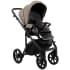 Детская коляска Roan Bass Next Кожа 2.0 3 в 1 с автокреслом Tutis Elo Lux EduSky Black BNL/71/2 Cappucino/Black/ руч.Коричневый