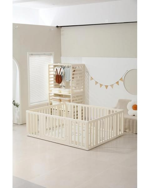 Манеж-стеллаж UNIX Kids 2 в 1 White