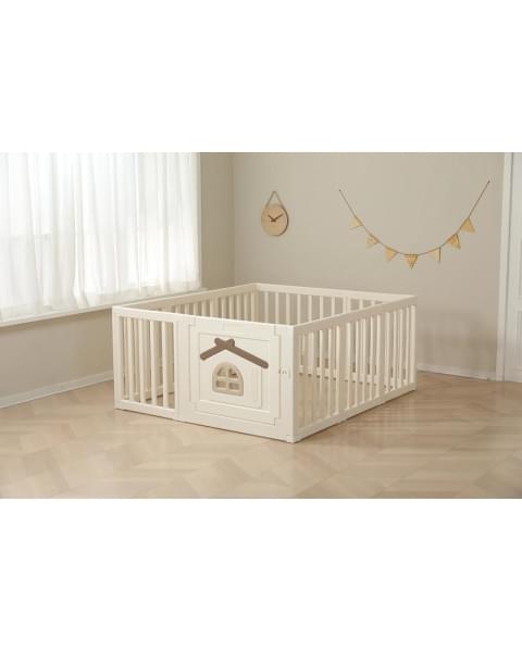 Большой детский игровой манеж UNIX Kids Classic Tree House 150 x 130 Camel