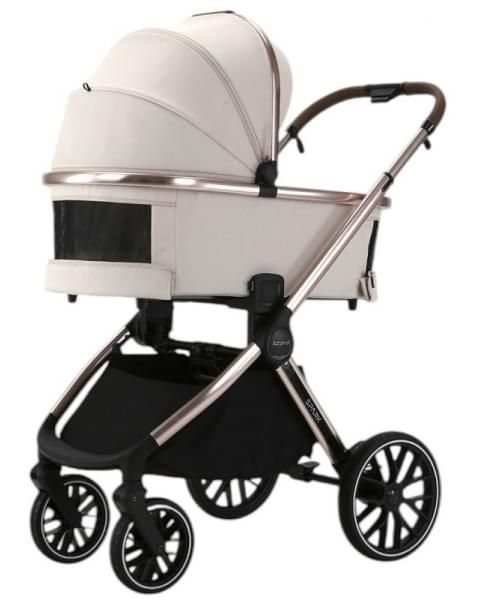 Детская коляска Adamex Spark SE 2 в 1 1-VANILLA-CHAMPAGNE - СВ.БЕЖ-РАМА ШАМПАНЬ