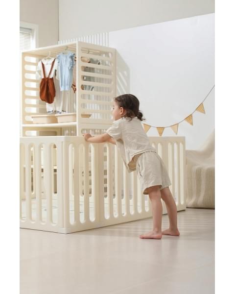 Манеж-стеллаж UNIX Kids 2 в 1 White