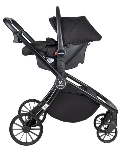 Детская коляска Farfello Baby Shell 3 в 1 2024 чёрный