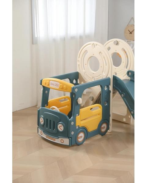 Игровой комплекс с горкой UNIX Kids Bus 171 см Yellow