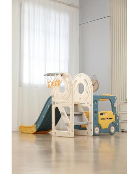 Игровой комплекс с горкой UNIX Kids Bus 171 см Yellow