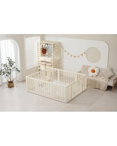 Манеж-стеллаж UNIX Kids 2 в 1 White