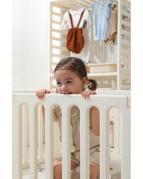 Манеж-стеллаж UNIX Kids 2 в 1 White