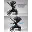 Детская коляска AmaroBaby Genius 3 в 1 с автокреслом Rant Miro черный