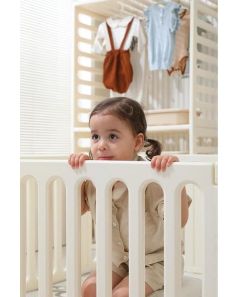 Манеж-стеллаж UNIX Kids 2 в 1 White