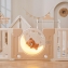 Манеж UNIX Kids DeLuxe House Camel, 150 x 180 см с игровыми аксессуарами