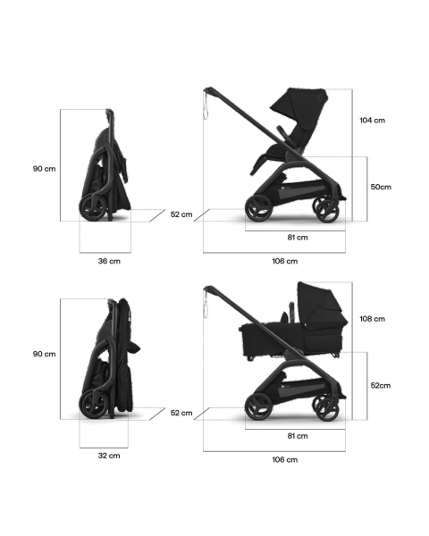 Прогулочная коляска Bugaboo Dragonfly Plus 2026 цвет Grey Melange