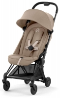 Прогулочная коляска Cybex Coya Cozy Beige с дождевиком и бампером/Matt Black