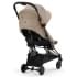 Прогулочная коляска Cybex Coya Cozy Beige с дождевиком и бампером/Matt Black