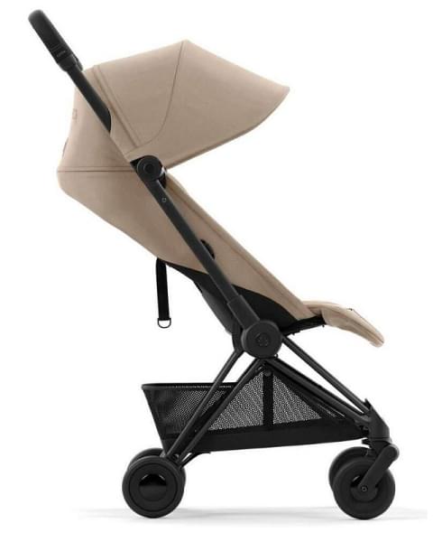 Прогулочная коляска Cybex Coya Cozy Beige с дождевиком и бампером/Matt Black