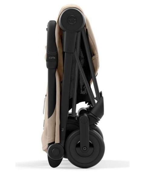 Прогулочная коляска Cybex Coya Cozy Beige с дождевиком и бампером/Matt Black