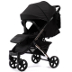Прогулочная коляска Peppy Polo 2.0 Silver black хром рама, сумка