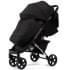 Прогулочная коляска Peppy Polo 2.0 Silver black хром рама, сумка