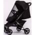 Прогулочная коляска Peppy Polo 2.0 Silver black хром рама, сумка