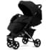 Прогулочная коляска Peppy Polo 2.0 Silver black хром рама, сумка