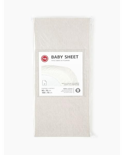 Простыня на резинке 100х70 см (90х70 см) от Happy Baby