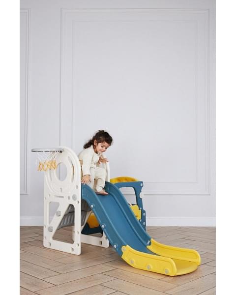 Игровой комплекс с горкой UNIX Kids Bus 171 см Yellow