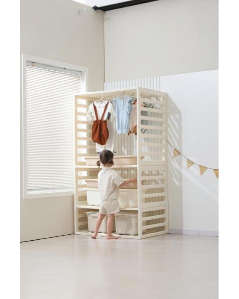 Манеж-стеллаж UNIX Kids 2 в 1 White