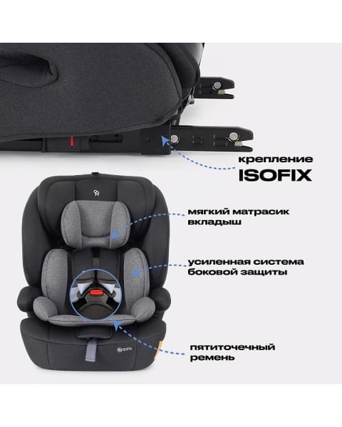 Автокресло Rant Basic Apex ZY27F isofix Grey (9-36 кг)