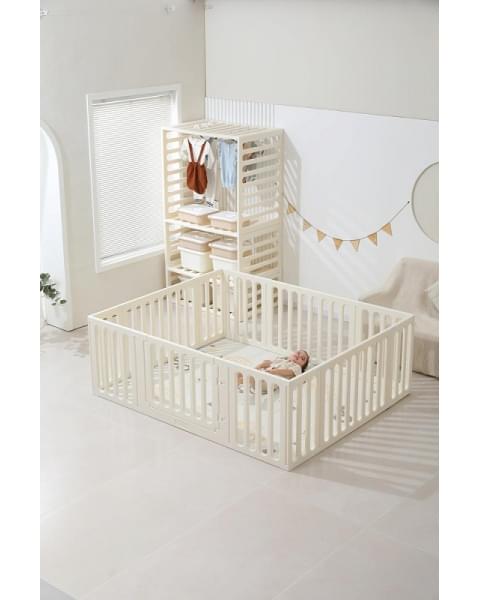 Манеж-стеллаж UNIX Kids 2 в 1 White