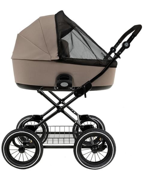 Детская коляска Roan Bass Next Classic 2.0 d12 3 в 1 с автокреслом Tutis Elo Lux EduSky Black BNC/80/2 Hazel/Black/руч.Black