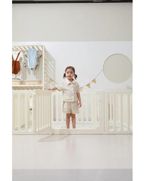 Манеж-стеллаж UNIX Kids 2 в 1 White