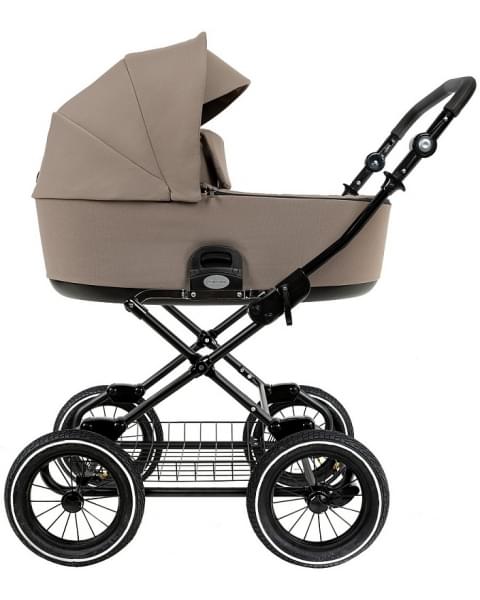 Детская коляска Roan Bass Next Classic 2.0 d12 3 в 1 с автокреслом Tutis Elo Lux EduSky Black BNC/80/2 Hazel/Black/руч.Black