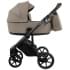 Детская коляска Roan Bass Next Кожа 2.0 3 в 1 с автокреслом Tutis Elo Lux EduSky Black BNL/71/2 Cappucino/Black/ руч.Коричневый